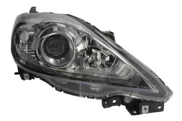 Far fata Dreapta (H7 HB3, electric, fara motoras, culoare insert: gri, culoare semnalizator: alb) potrivit MAZDA 5