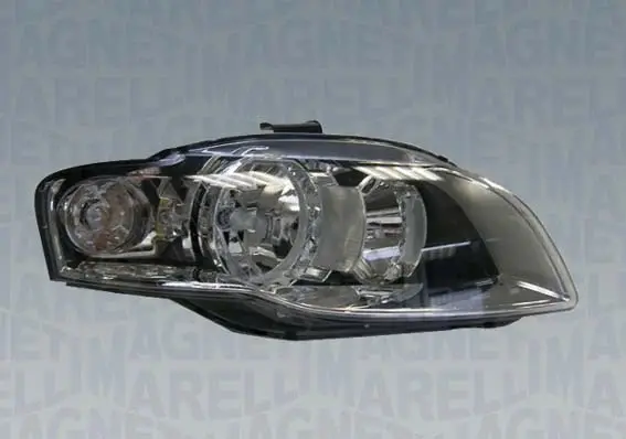 Far fata Dreapta (halogen, H7 H7 PY21W W5W, electric, cu motor, culoare insert: cromat negru, culoare semnalizator: alb) potrivit AUDI A4 B6, A4 B7
