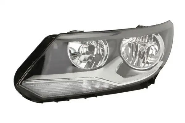 Far fata Stanga (H15 H7 PY21W W5W, electric, cu motor, culoare insert: negru, culoare semnalizator: alb) potrivit VW TIGUAN