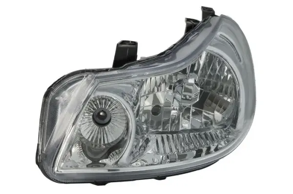 Far fata Stanga (H4, electric, cu motor, culoare insert: cromat, culoare semnalizator: transparent) potrivit FIAT SEDICI; SUZUKI SX4