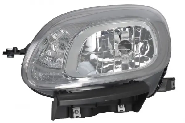 Far fata Stanga (H4, electric, cu motor, culoare insert: cromat, culoare semnalizator: alb) potrivit FIAT PANDA, PANDA HATCHBACK