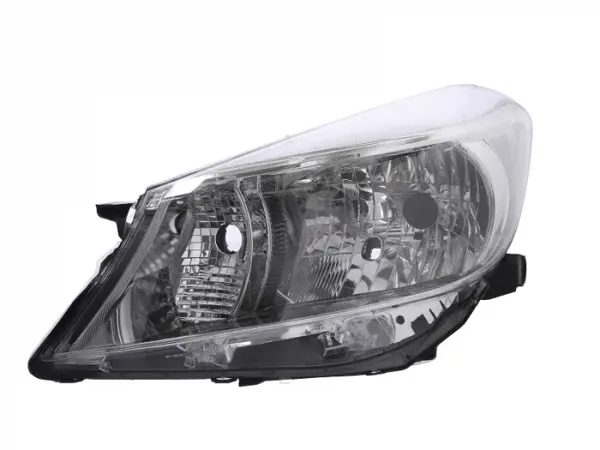 Far fata Stanga (H4, electric, fara motoras, culoare insert: cromat) potrivit TOYOTA YARIS, YARIS HATCHBACK