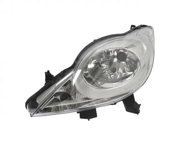 Far fata Stanga (H4, electric, fara motoras, culoare insert: cromat) potrivit PEUGEOT 107