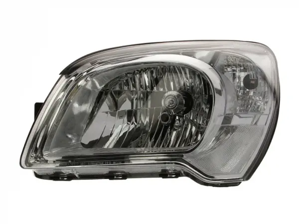 Far fata Stanga (H4, electric, manual, fara motoras, culoare insert: cromat, culoare semnalizator: alb) potrivit KIA SPORTAGE II -10.10