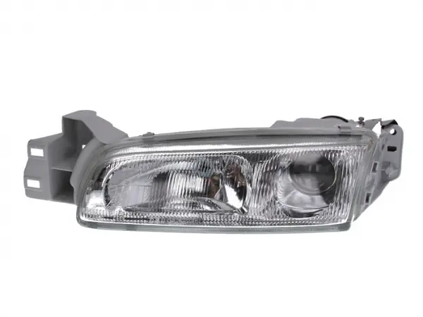 Far Stanga (2 H1, fara motoras, culoare insert: cromat, culoare semnalizator: transparent) potrivit MAZDA 626 III, 626 IV -04.97