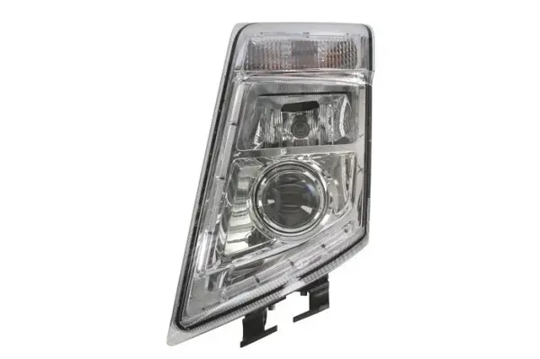 Far stanga (2 H7 LED PY21W, reglaj electric cu becuri, insertii crom, Semnalizator transparent) VOLVO FH, FH 16, FH II, FM dupa 2005