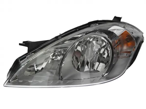 Far stanga (2 H7, pneumatic, cu motoras, fundal cromat) MERCEDES Clasa A 2008-2012
