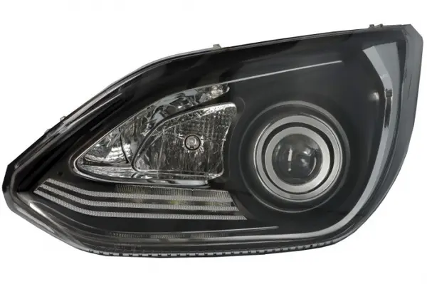 Far stanga (Bi-Xenon H15 LED, culoare insert: negru crom platinat) potrivit SETRA 500 01.12-