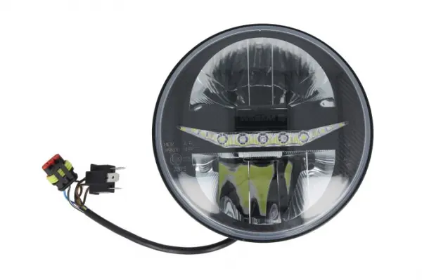 Far stanga dreapta (LED, 12V, functii lumini: Lumina zi, Lumina faza scurta, lumini pozitie, culoare insert: negru, diametru: 169 178mm) potrivit CHEVROLET CAMARO 09.68-