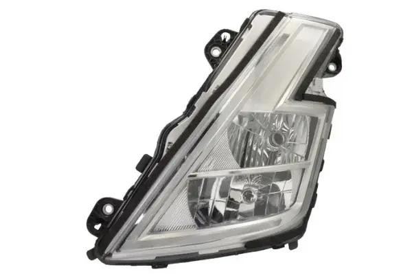 Far stanga (H1 H7 LED, electric, cu motor, cu lumina de zi, culoare insert: crom platinat, culoare indicator: alb) potrivit VOLVO FH III, FH16 III 02.20-