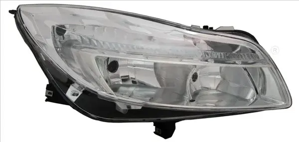 Far stanga (H1 H7, reglaj electric, cu motoras, fundal cromat) OPEL INSIGNIA A