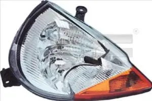 Far stanga (H1 H7, reglaj electric, fundal cromat) FORD KA, STREET KA