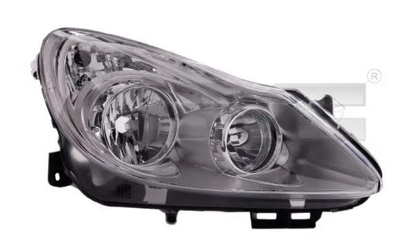 Far stanga (H1 H7, reglaj electric, fundal cromat) OPEL CORSA D 2006-2011