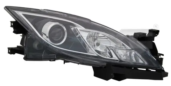 Far stanga (H11 H9, electric, cu motoras, fundal negru insertii crom) MAZDA 6