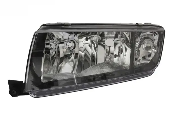 Far stanga (H3 H7, reglaj electric, cadru negru, fundal cromat) SKODA FABIA I, FABIA I PRAKTIK