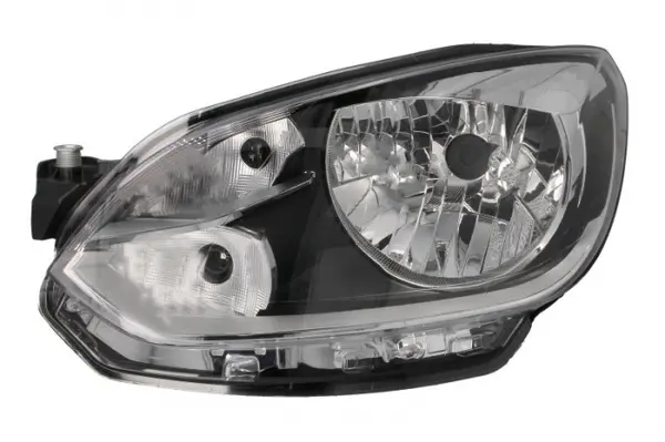 Far Stanga (H4, electric, fara motoras, culoare insert: negru, culoare semnalizator: alb) potrivit VW LOAD UP, UP!