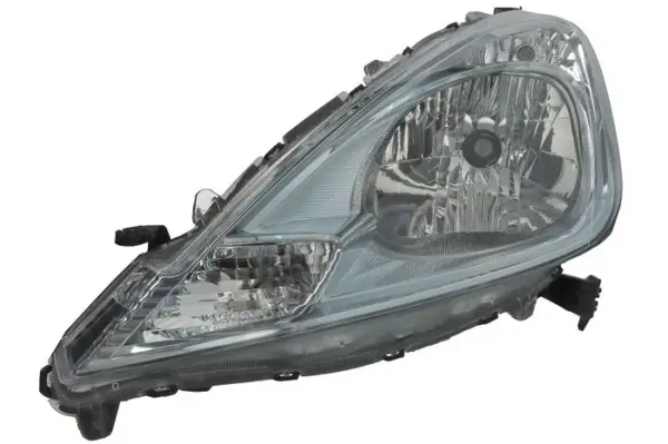 Far Stanga (H4, electric, fara motoras, vehicule hibride, culoare insert: cromat, culoare semnalizator: transparent) potrivit HONDA JAZZ III 01.11-12.15