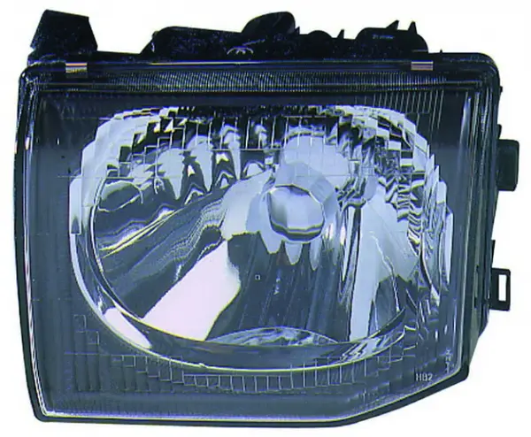Far stanga (H4, electric, fundal negru insertii crom) MITSUBISHI PAJERO 1997-2000