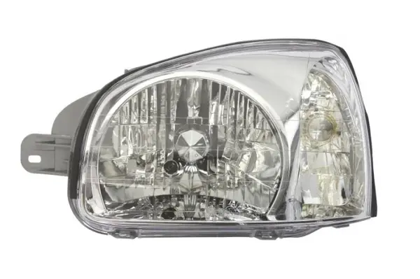 Far stanga (H4, electric, manual, fundal cromat, fundal galben) HYUNDAI SANTA FE 2001-2006