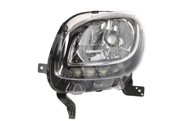Far Stanga (H4 LED, fara motoras, culoare insert: negru, culoare semnalizator: transparent) potrivit SMART FORFOUR, FORTWO