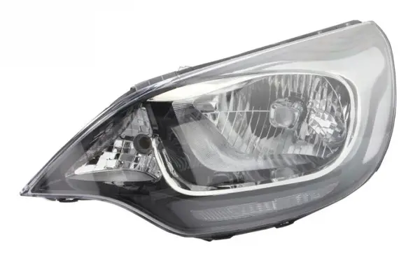 Far Stanga (H4 PY21W W5W, electric, fara motoras, culoare insert: negru) potrivit KIA RIO III