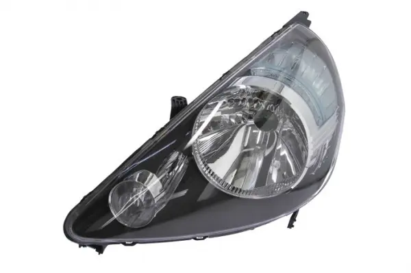 Far Stanga (H4 W5W WY21W, electric, manual, fara motoras, culoare interior: negru, culoare semnalizator: alb) potrivit HONDA JAZZ II -07.08