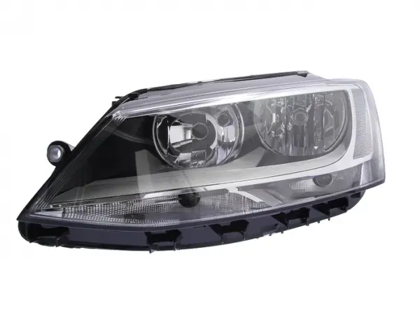 Far Stanga (H7, electric, cu motor, culoare insert: negru, culoare semnalizator: transparent) potrivit VW JETTA IV