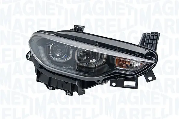 Far Stanga H7 H7 LED PY21W, halogen, interior negru, semnalizator portocaliu potrivit FIAT TIPO