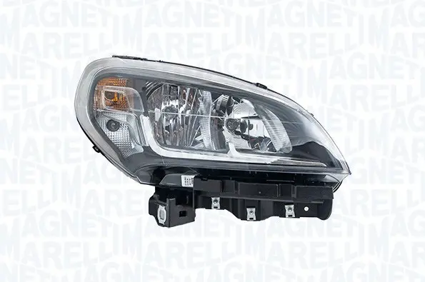 Far stanga (H7 H7 PY21W W21W, cu bec, culoare insert: negru) potrivit FIAT DOBLO II 02.10-12.22