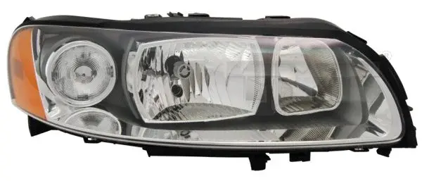 Far stanga (H7 H9, electric, fundal negru insertii crom) VOLVO S60 I, V70 II, XC70 CROSS COUNTRY
