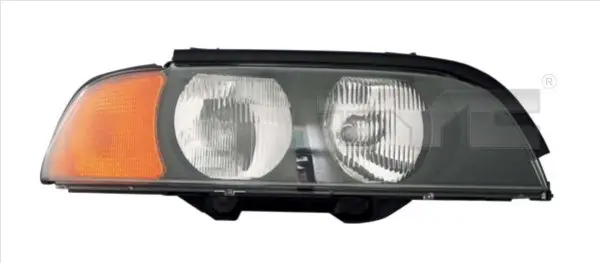 Far stanga (H7 HB3, electric, cu motoras, fundal negru) BMW Seria 5 (E39)