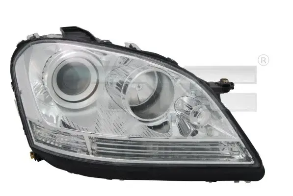 Far stanga (H7, reglaj electric, cu motoras, fundal cromat) MERCEDES Clasa M 2005-2011