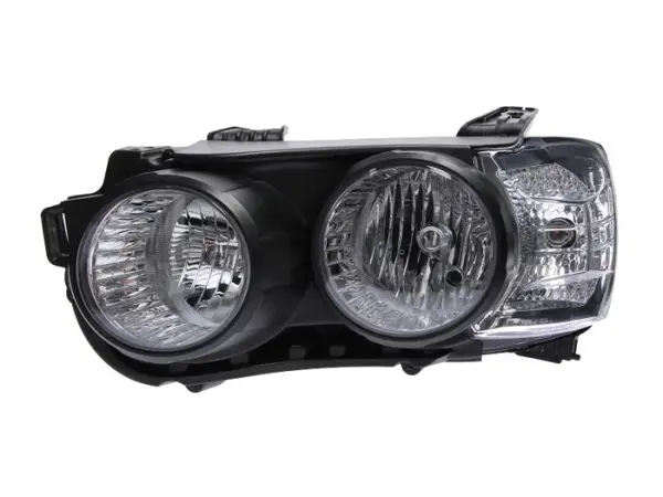Far stanga (H7, reglaj electric, cu motoras, fundal negru) CHEVROLET AVEO