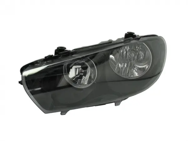 Far stanga (H7, reglaj electric, cu motoras, fundal negru) VW SCIROCCO 2008-2014