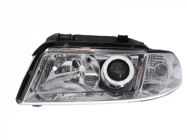 Far stanga (H7, reglaj electric, fundal cromat) AUDI A4 1998-2001