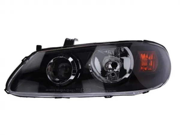Far stanga (H7, reglaj electric, fundal cromat, fundal galben) NISSAN ALMERA 2003-2007
