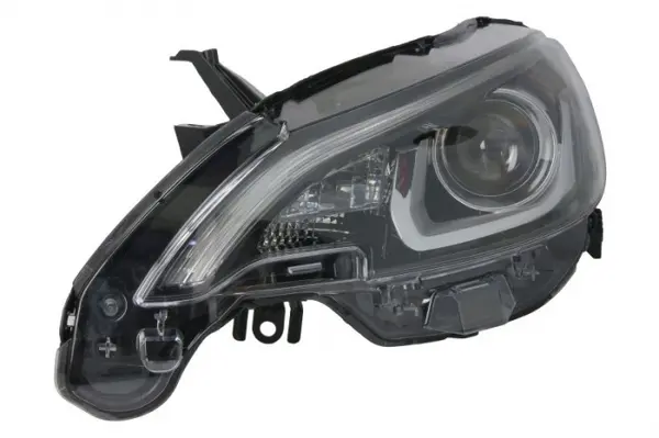 Far Stanga (HIR2 LED PY21W, electric, cu motor, culoare interior: negru, culoare semnalizator: transparent) potrivit PEUGEOT 108