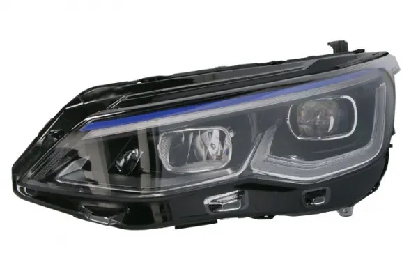 Far stanga (LED, electric, cu motor, culoare insert: albastru) potrivit VW GOLF VIII 07.19-