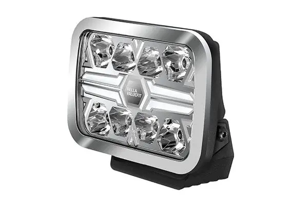 Far universal stanga dreapta (dreptunghiular, BLADE, LED, 12 24V, 36W, latime 222mm, inaltime 153mm, adancime: 58mm, transparent, aluminiu, negru crom, lumini pozitie, lungime cablu: 500mm)