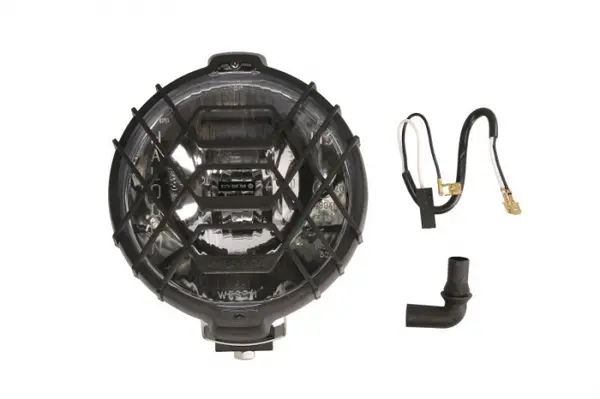 Far universal stanga dreapta (faza lunga, H3, 12 24V, diametru 152mm, alb, metal, crom, lungime cablu: 150mm)