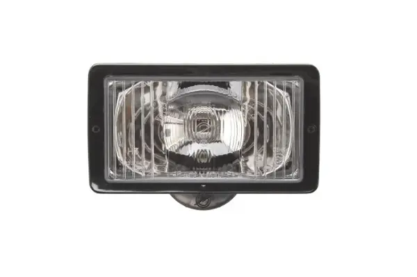 Far universal stanga dreapta (faza lunga, H3 T4W, 12 24V, latime 241mm, inaltime 135mm, alb, plastic, negru, lumini pozitie, lungime cablu: 150mm)
