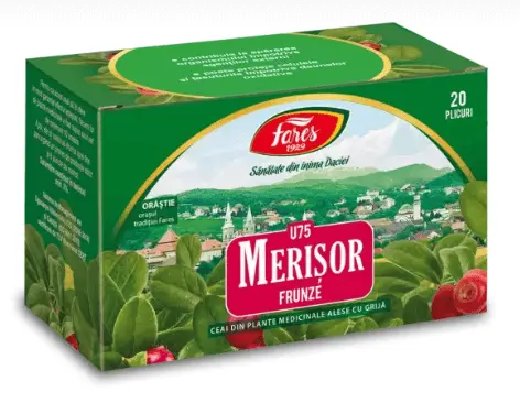 Fares Ceai Merisor frunze U75 20 plicuri