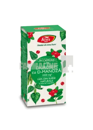 Fares Diurosept cu D-Manoza 30 capsule