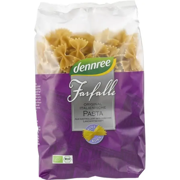 Farfale din grau dur integrale, eco - 500 g