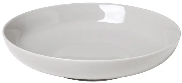 Farfurie adânca de porțelan Blomus - Ro, 22 cm, 720 ml, gri deschis
