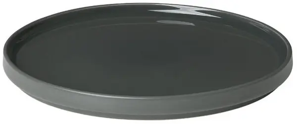 Farfurie de desert Blomus - Pilar, 20 cm, gri-verde