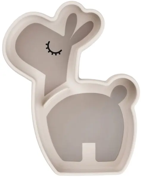Farfurie din silicon cu vacuum Done by Deer - Stick&Stay, Lalee, nisip