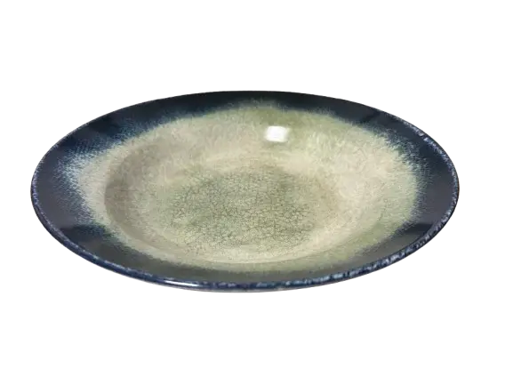 Farfurie pentru servire paste, ceramica,albastru, model Lago, 29 cm