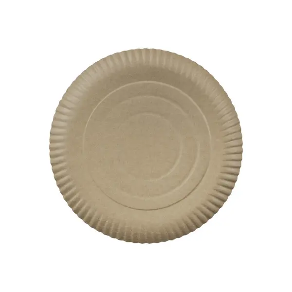 Farfurii Biodegradabile Compostabile Carton Rotunde Kraft, 26 cm, 40 Bucati