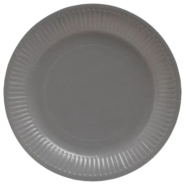 Farfurii carton colorate reciclabile 23 cm Pro Nappe Farfurii carton colorate reciclabile 23 cm Pro Nappe 20 buc/set gri